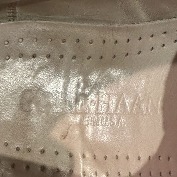 Cole Haan Saddle Shoes Made in USA Mens Size 10 D/B Leather Nubuck Tan - Picture 4 of 10